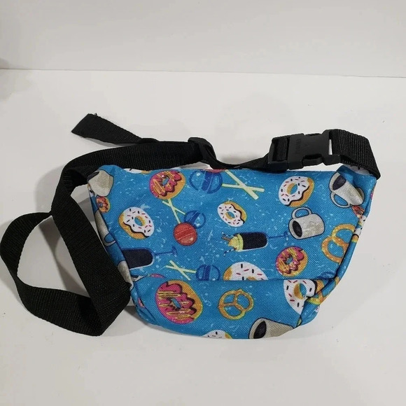 Everest Blue Fanny Pack with Doughnuts/Coffee/Sweets Design. - Picture 3 of 4